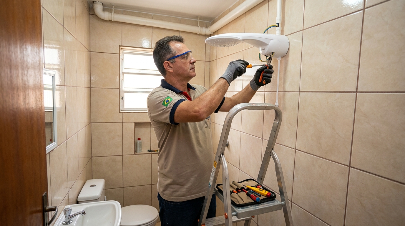 Instalação com pressurizador em Santa Maria-RS